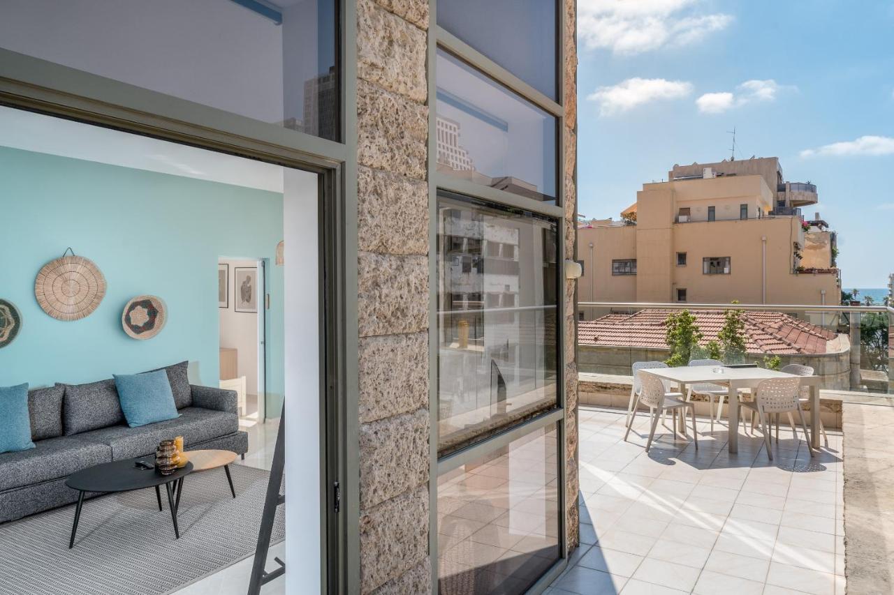 Superbe Apt Avec Terrasse Tres Proche De La Mer ! Tel Aviv Exterior foto